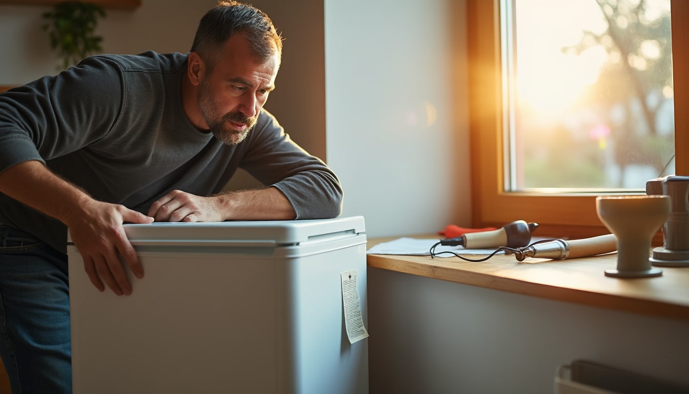 Illustration: Pourquoi faut-il respecter un délai avant de brancher un frigo couché ?