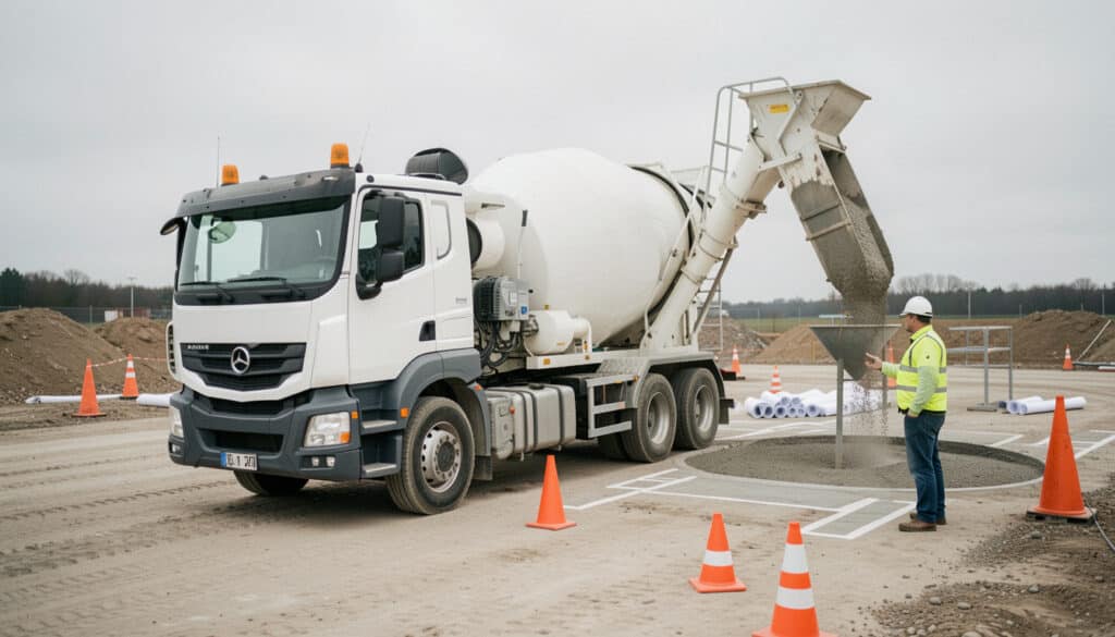 Choisir un camion de béton selon le chantier